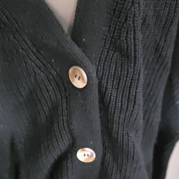 Hudson Jeans Black Knit Cardigan - Picture 4 of 10